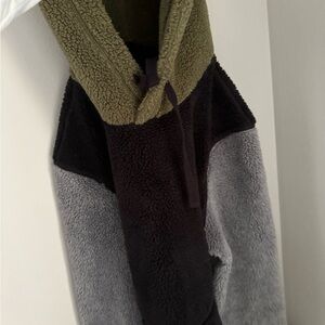 American Eagle Outfitters Olive Sherpa Jacket